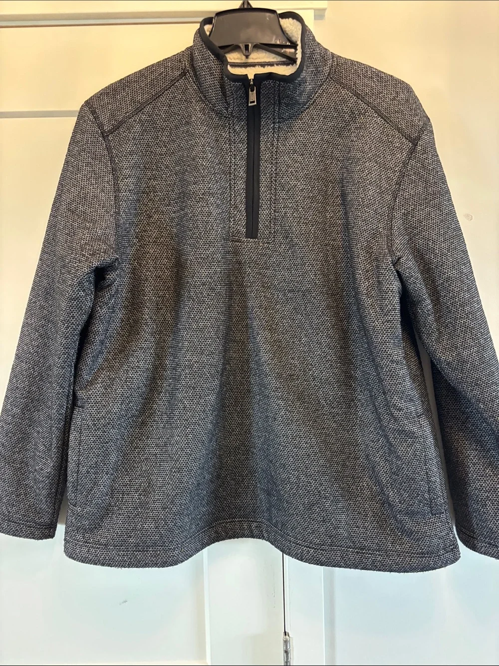 Orvis Men’s Heather Gray Half-Zip Fleece Pullover